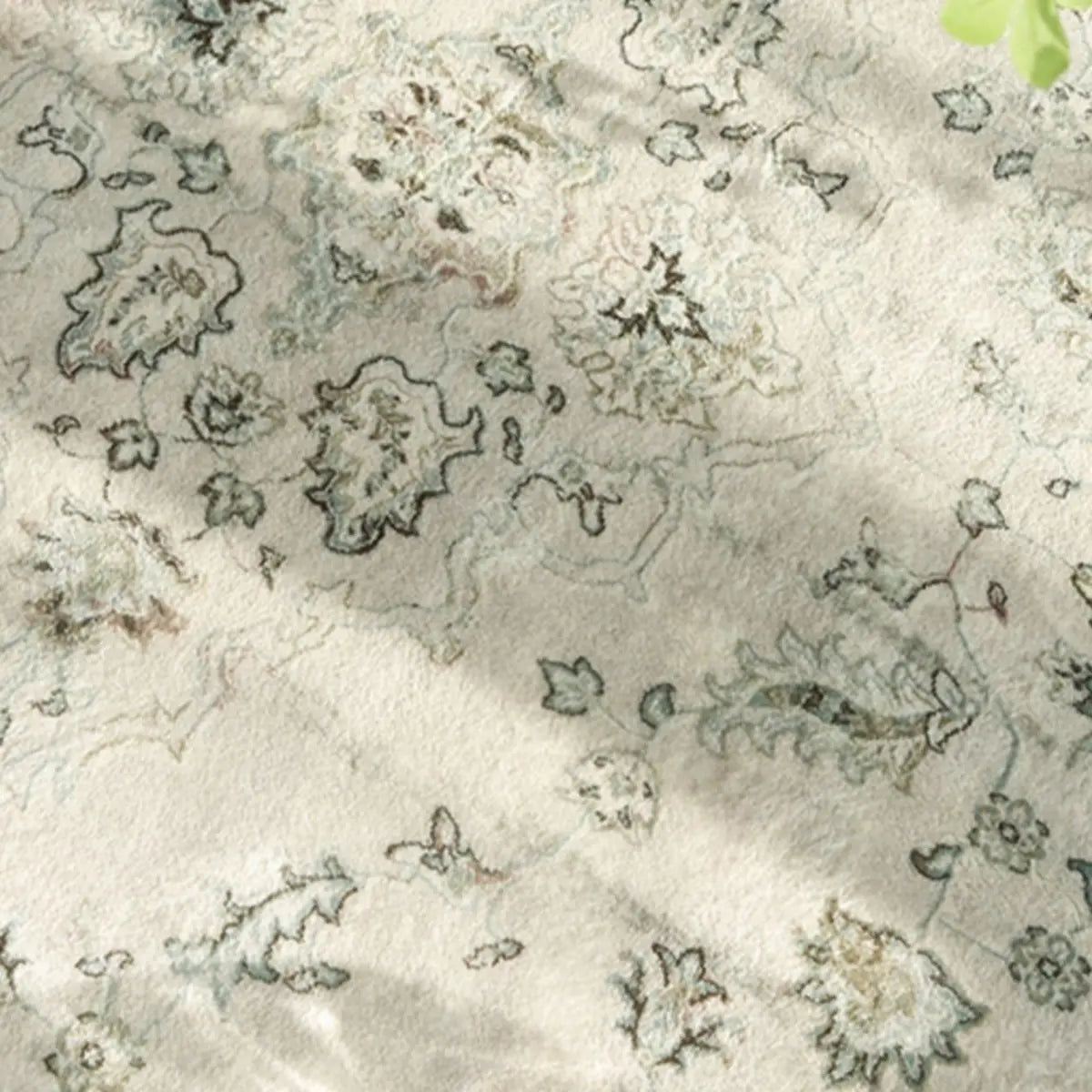 Boho Rectangle Cotton Beige Living Room Area Rug Image - 10