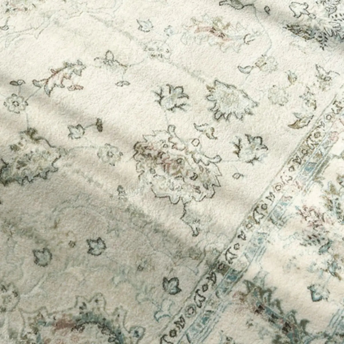 Boho Rectangle Cotton Beige Living Room Area Rug Image - 11