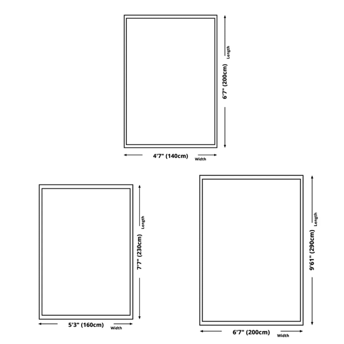 Boho Rectangle Cotton Beige Living Room Area Rug