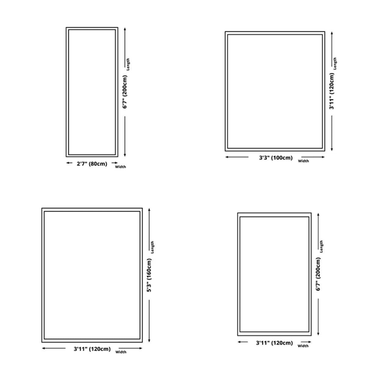 Boho Rectangular Cotton Gray Bedroom Area Rug