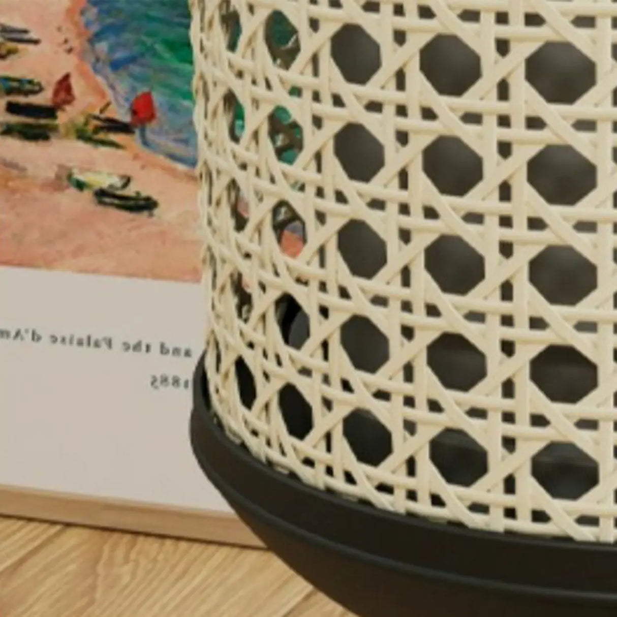 Boho Round Metal Pedestal Black 1 Tier Plant Stand Image - 9