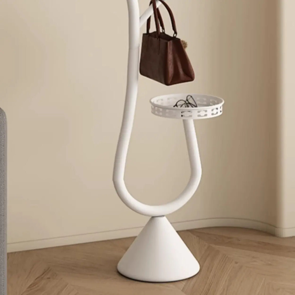 Branch Metal Shelves and Hooks Coat Rack with Storage Image - 12