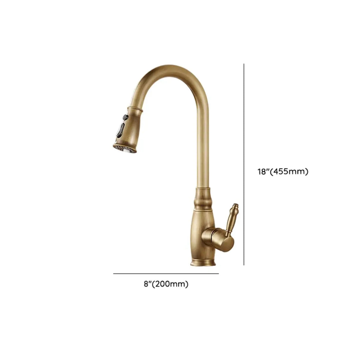 Brass Rust Resistant Swivel Spout Kitchen Faucets