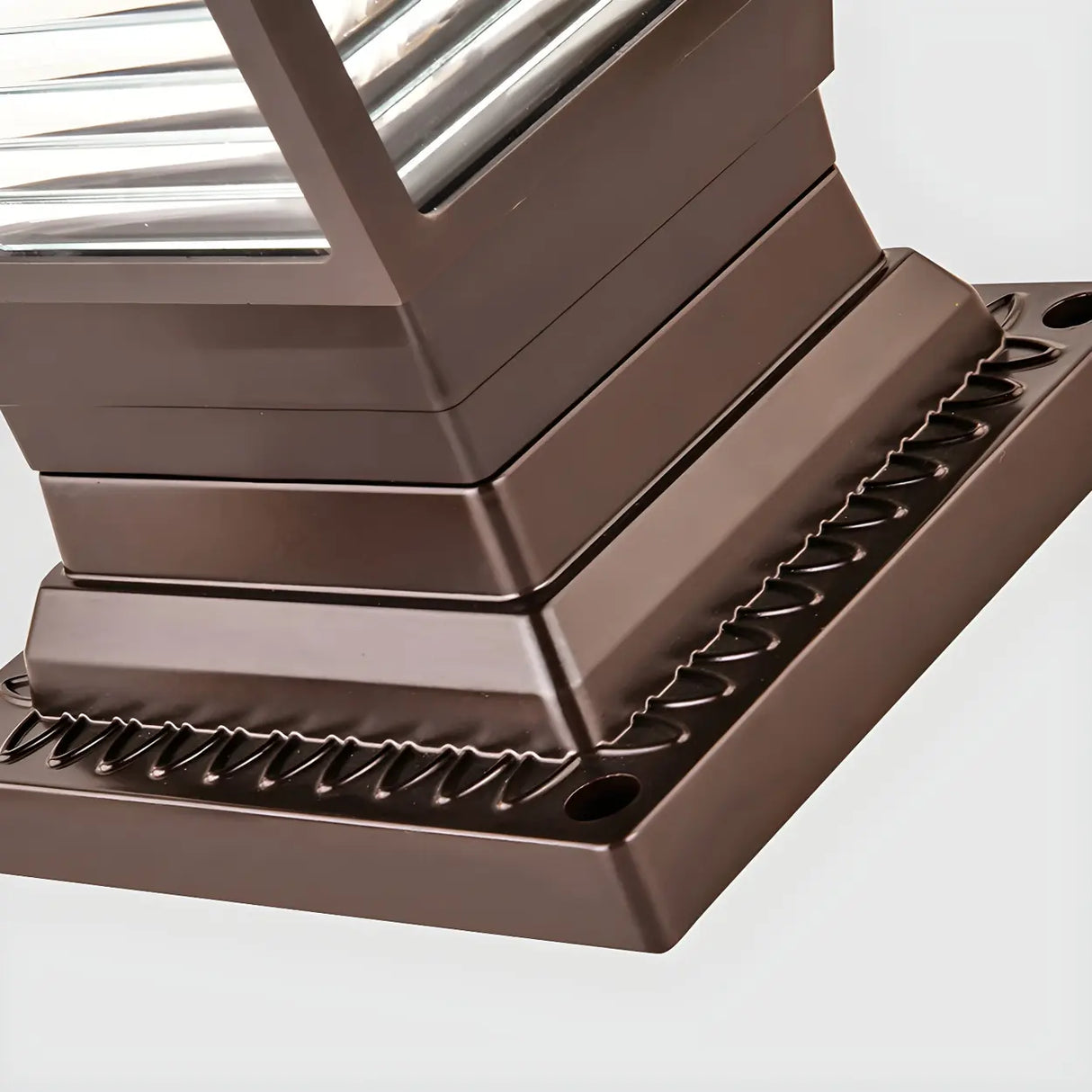 Bronze Finish Vintage Solar Lantern Outdoor Table Lamp Image - 12