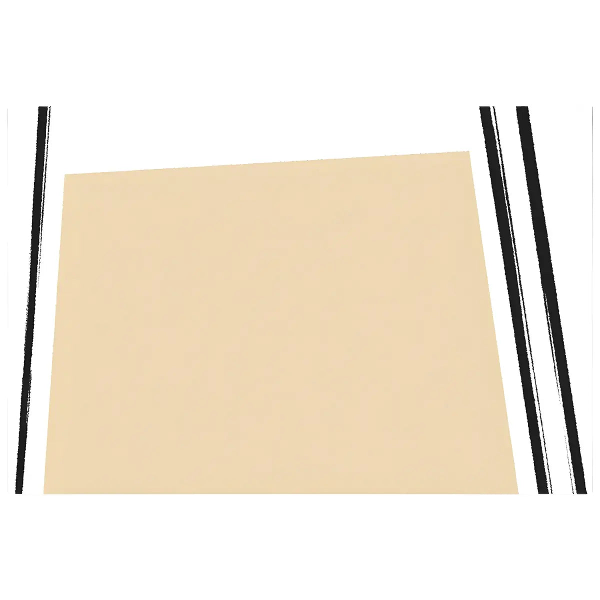 Brown Checkered Wool-Look Beige Rectangular Area Rug Image - 4