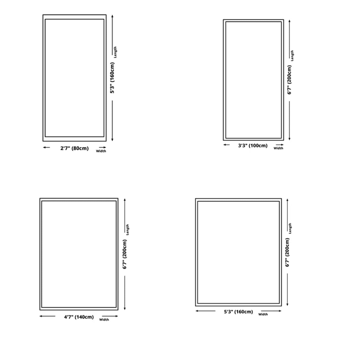 Brown Checkered Wool-Look Beige Rectangular Area Rug