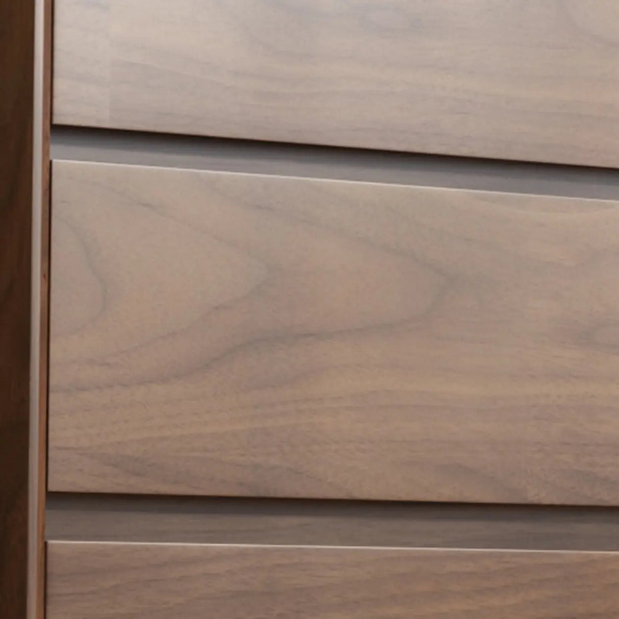 Brown Finish Wood Storage Dresser for Drawers Image - 4