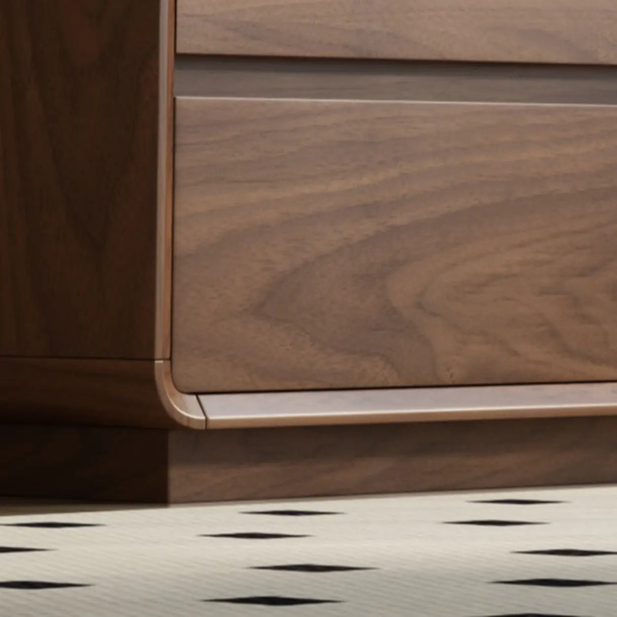 Brown Finish Wood Storage Dresser for Drawers Image - 6