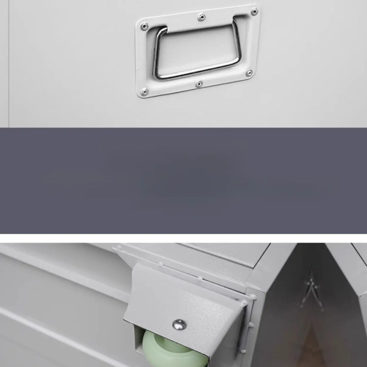 Brown Lateral Steel Small Lockable Filing Cabinets Image - 14