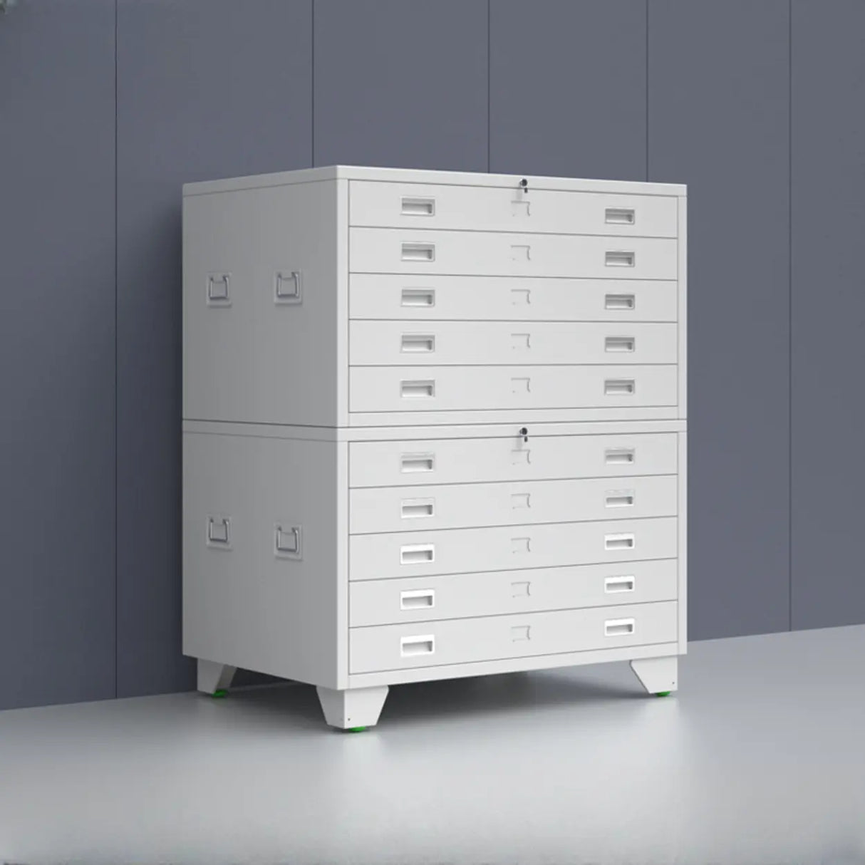 Brown Lateral Steel Small Lockable Filing Cabinets Image - 24