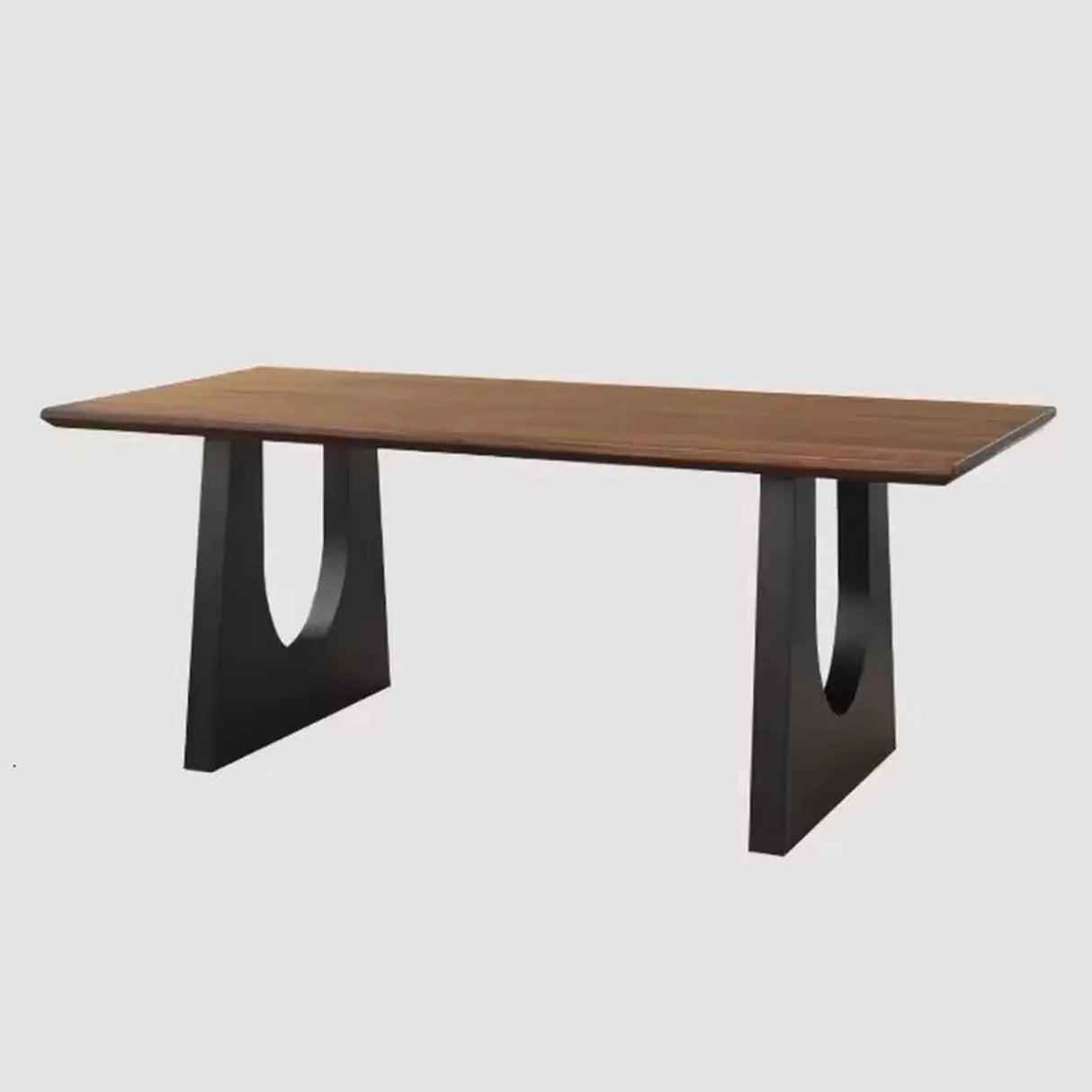 Brown Multi-person Auburn Walnut wooden Desk Image - 7