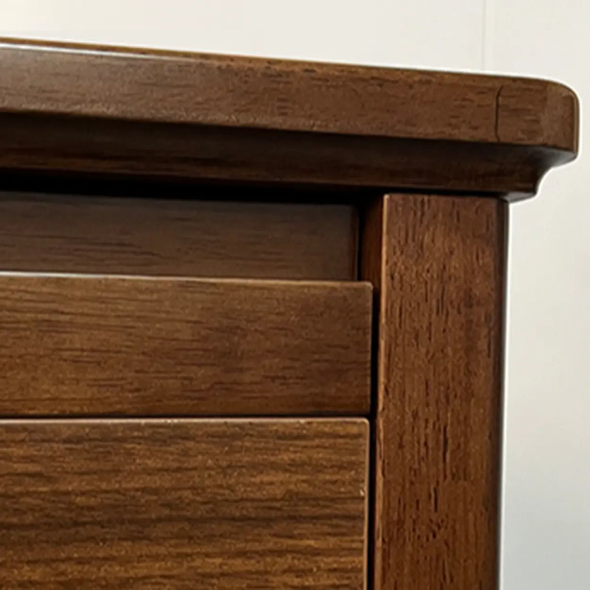 Brown Rectangular Wood Kitchen Storage China Cabinet Image - 14