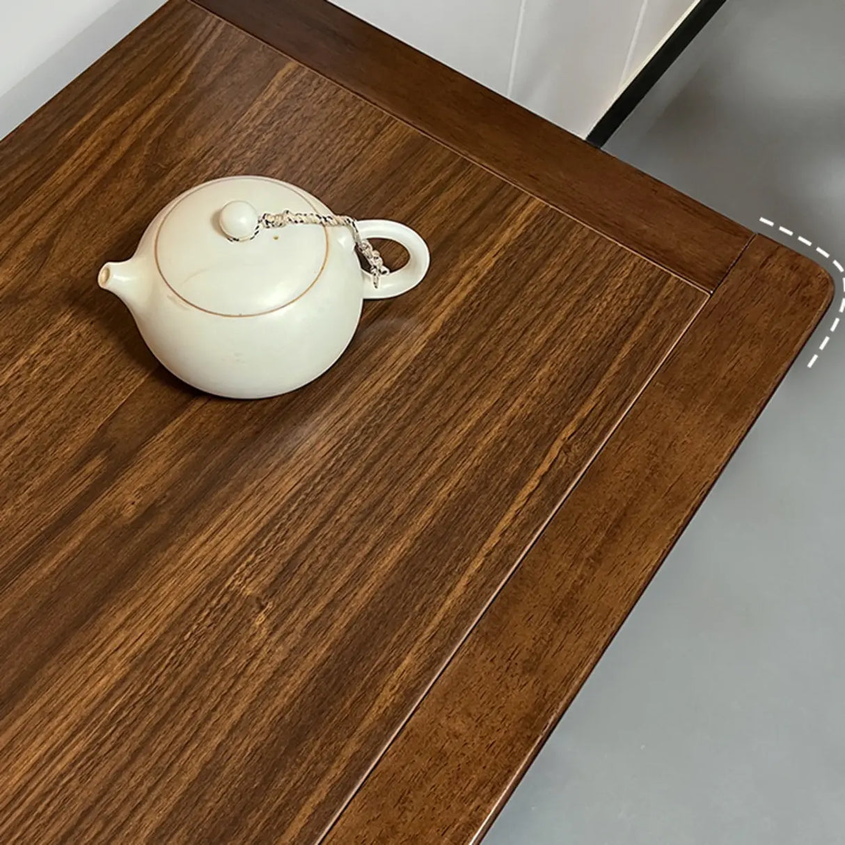 Brown Rectangular Wood Kitchen Storage China Cabinet Image - 16