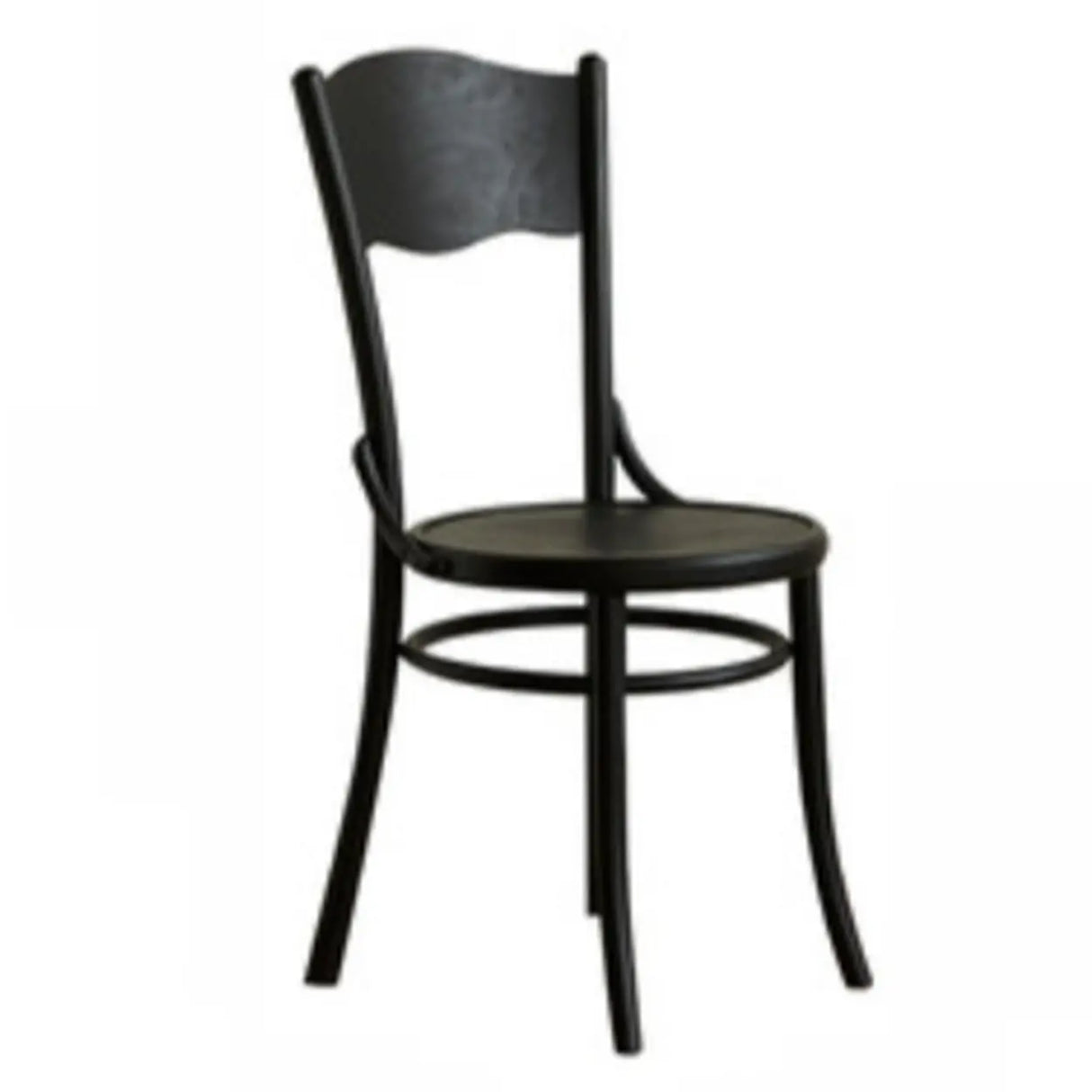 Brown Round Open Back Woven Wooden Dining Chair Image - 14