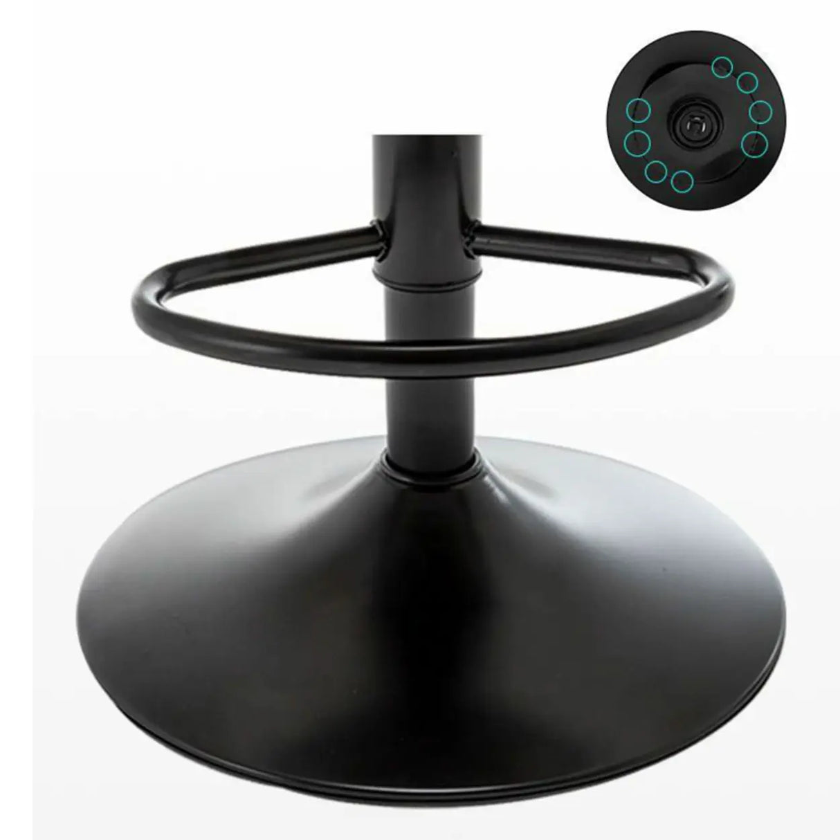 Brown Saddle Fabric Adjustable Swivel Bar Stool 32 Inch Image - 11