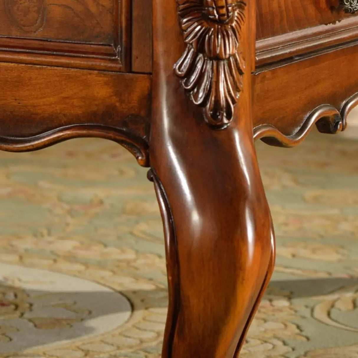 Brown Square Distressed Wood Coffee Table with Storage Image - 7