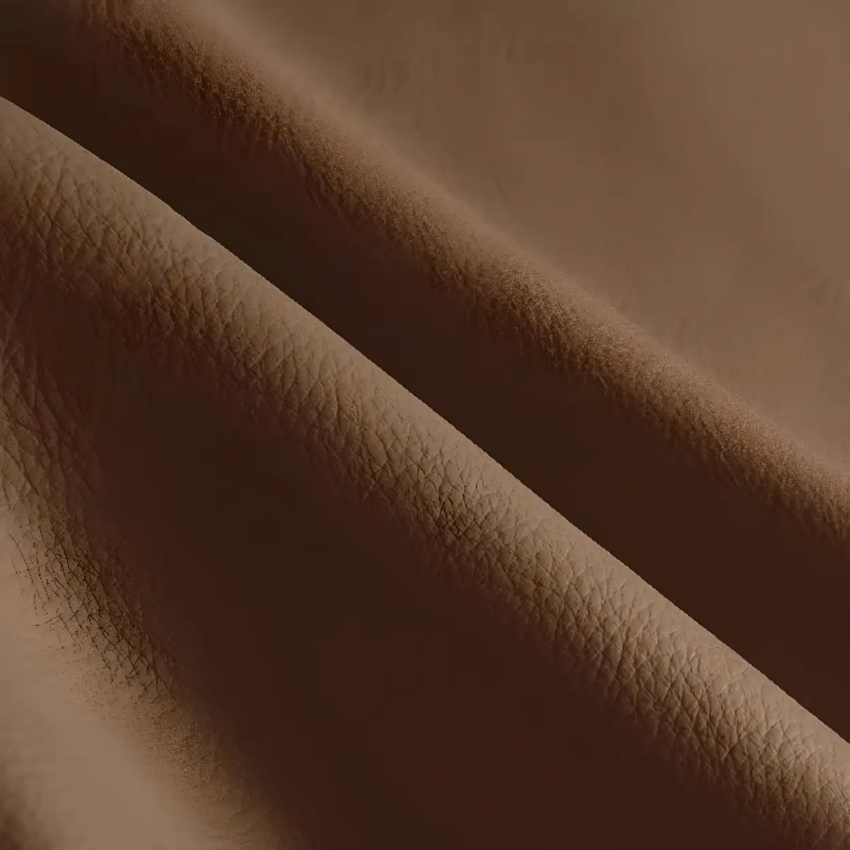 Brown Tear Resistant Genuine Leather Cushion Back Sofa Image - 12