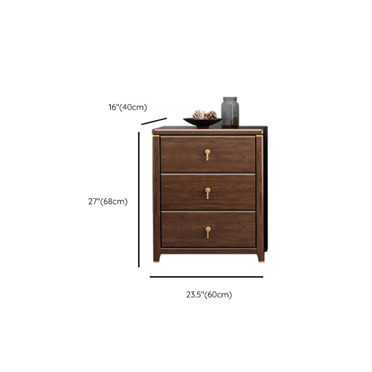 Brown Wood Frame Metal Handle Dresser for Drawers Image - 13
