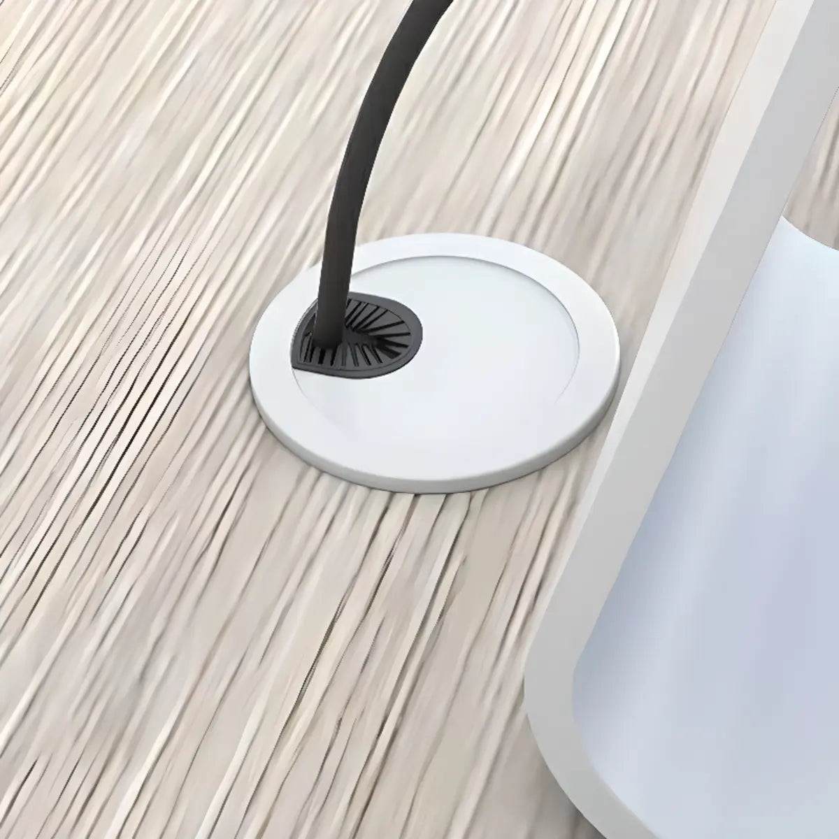 Brown Wood Tableside Storage Drawers Writing Desk Image - 16