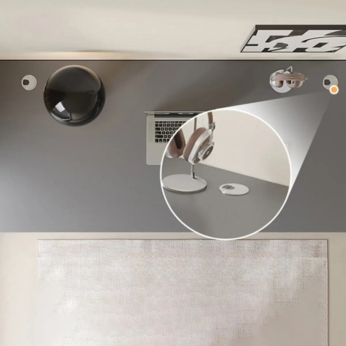 Brown Wood Tableside Storage L-Shaped Computer Desk Image - 12