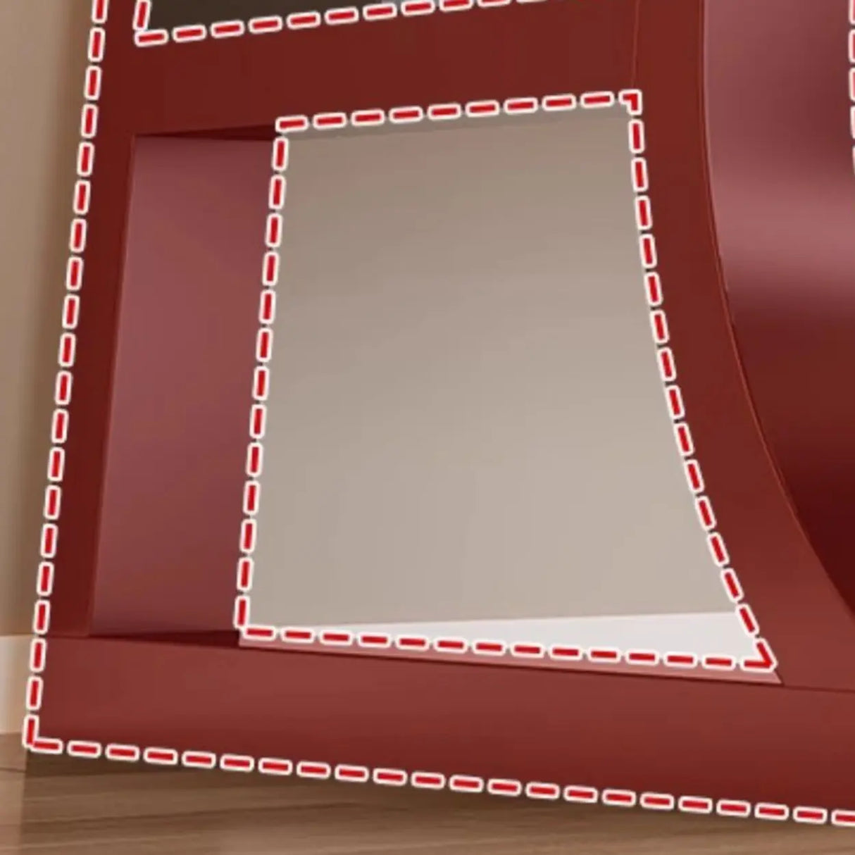 Brown Wooden Computer Desk with Storage Image - 16