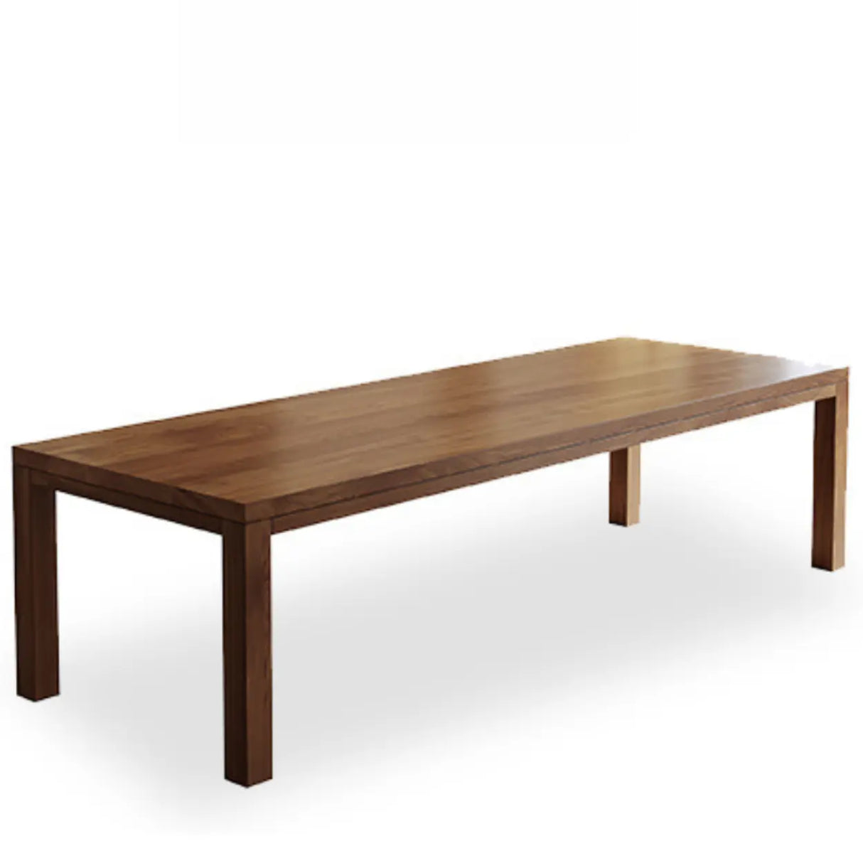 Brown Wooden Rectangular Writing Desk for Eight Image - 5