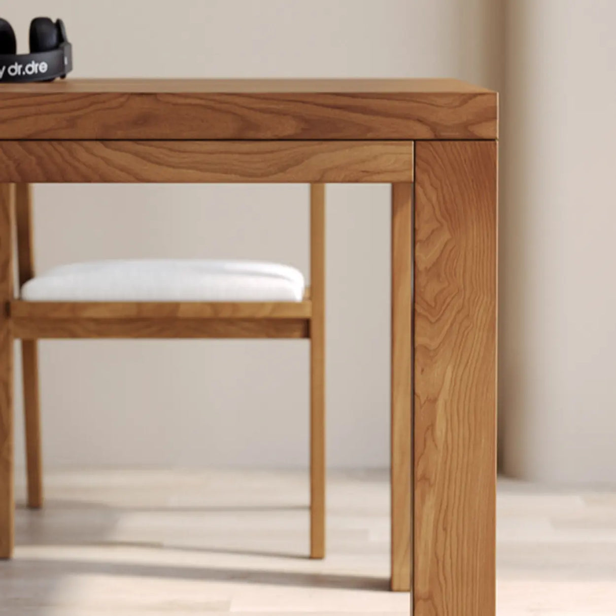 Brown Wooden Rectangular Writing Desk for Eight Image - 8