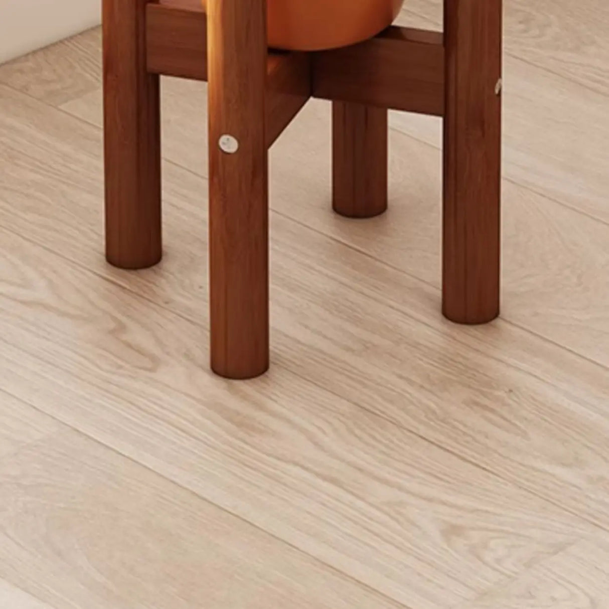 Brown Wooden Waterproof H Shape Small Plant Stands Image - 16