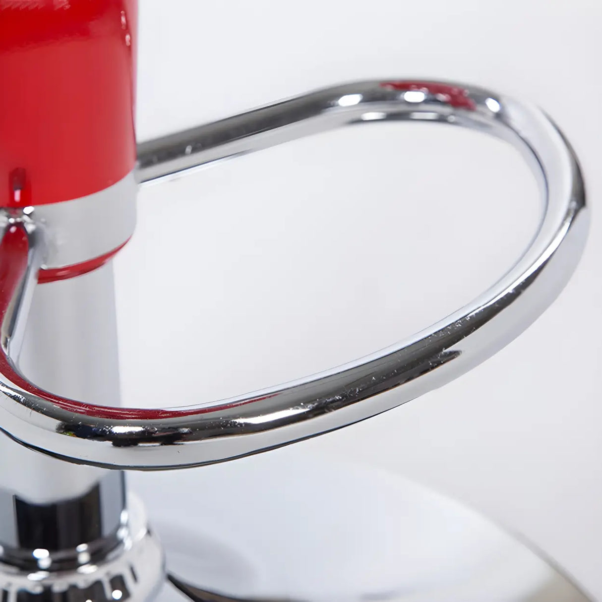 Bucket Chrome Adjustable Swivel Pedestal Bar Stool Image - 13