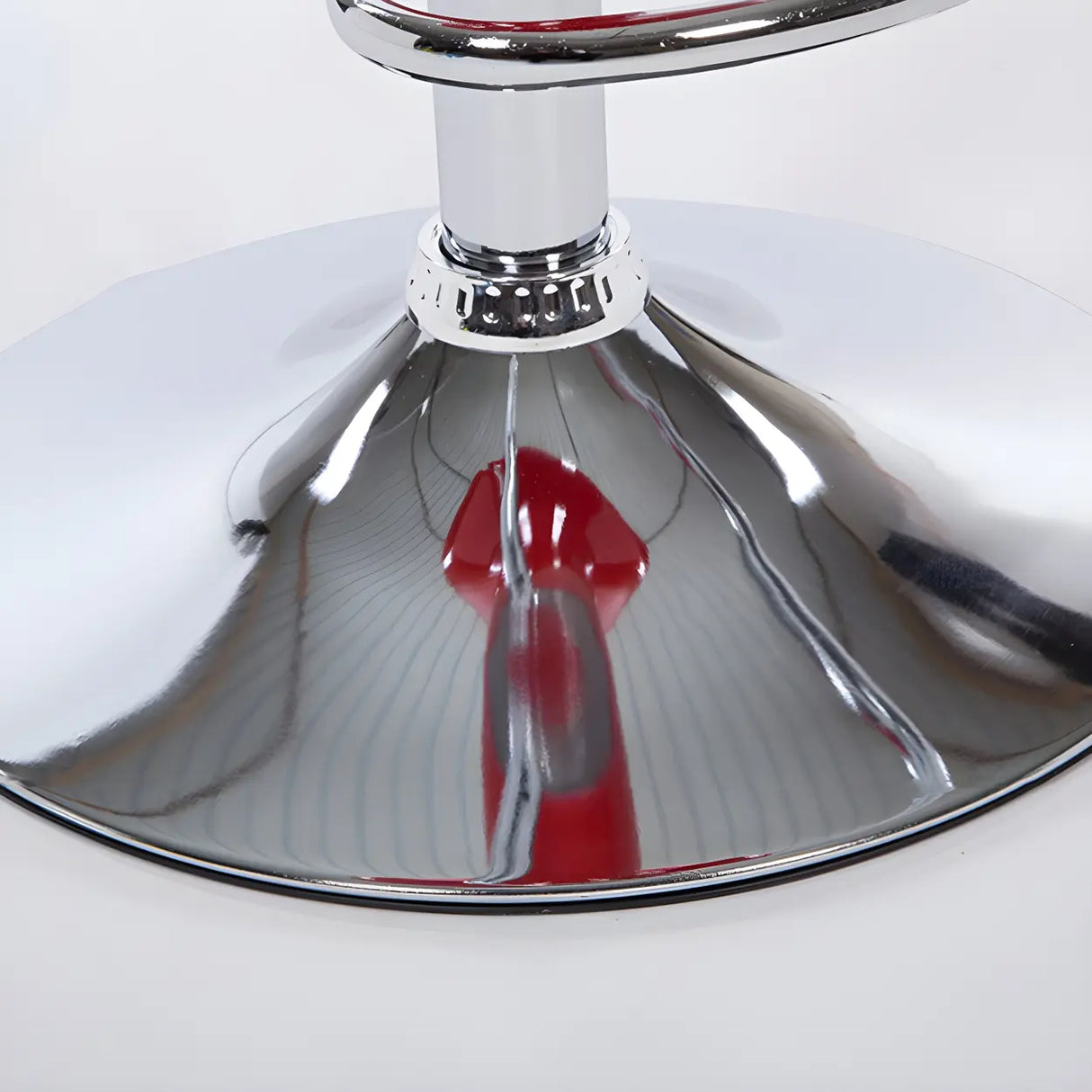 Bucket Chrome Adjustable Swivel Pedestal Bar Stool Image - 14