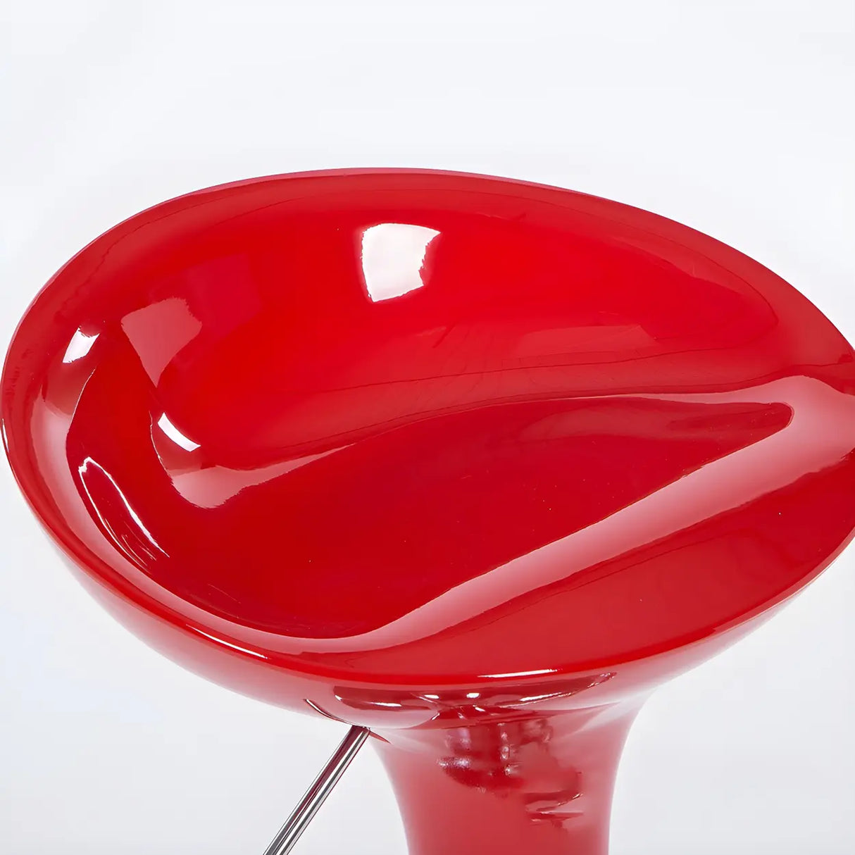 Bucket Chrome Adjustable Swivel Pedestal Bar Stool Image - 9