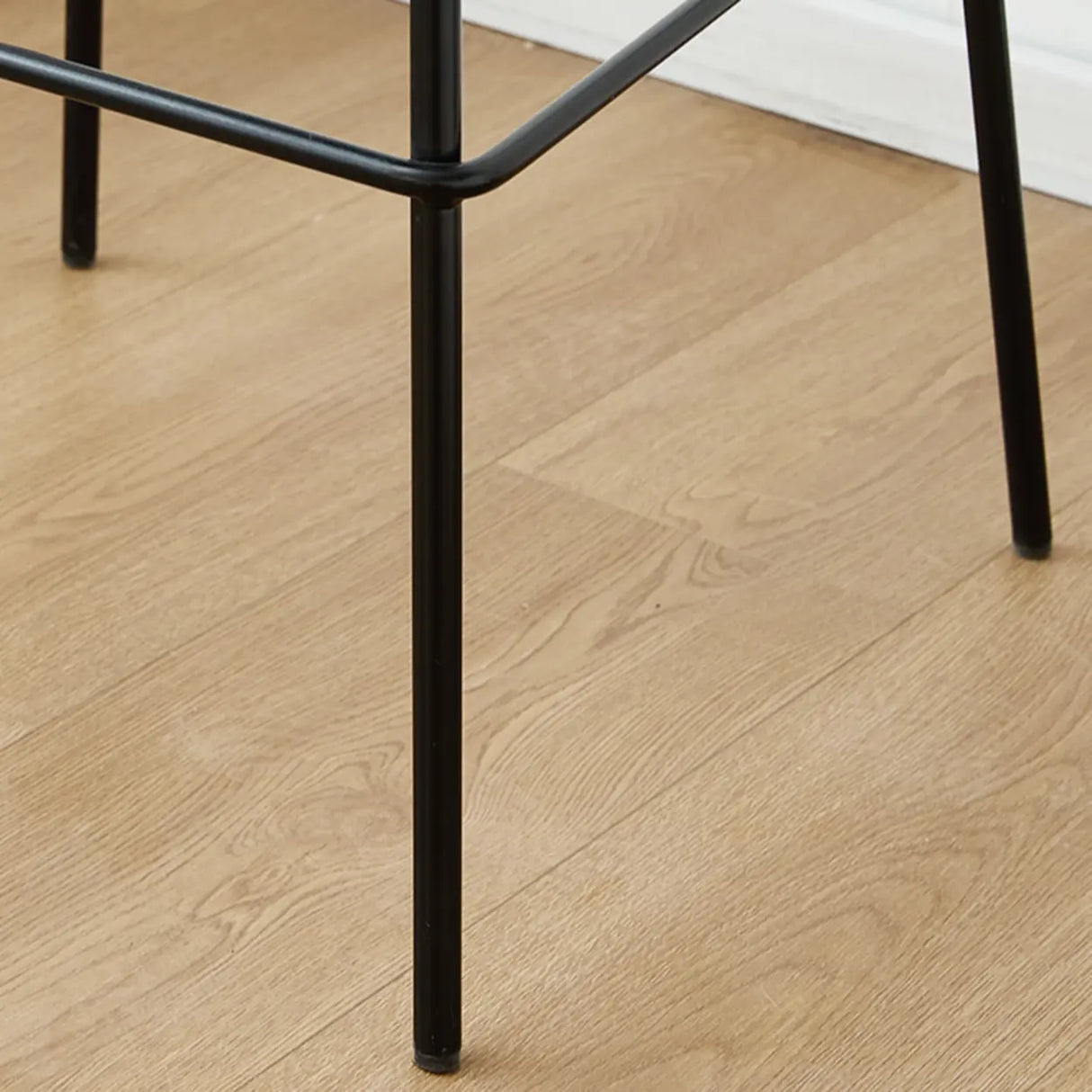 Bucket Low Back Metal Frame Bar Stool with Footrest Image - 8