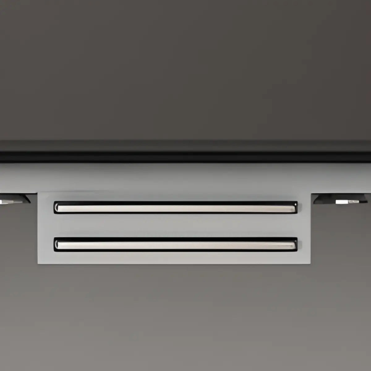 Cabinets Narrow Grey Wood Large Open Storage Buffet Image - 9