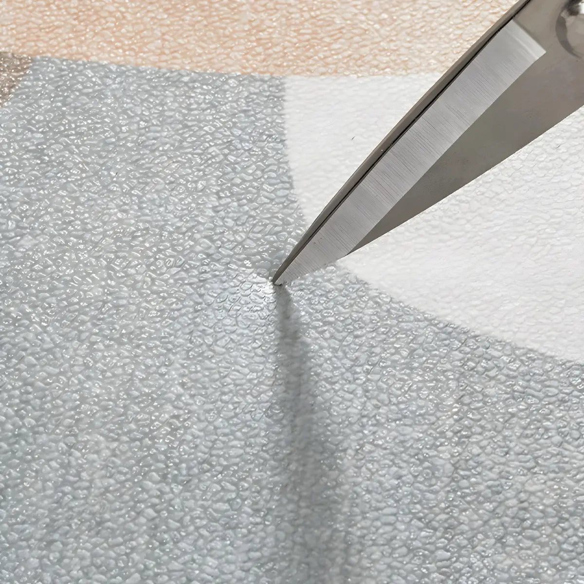 Casual Abstract Wave Polyester Apricot Area Rug Image - 14