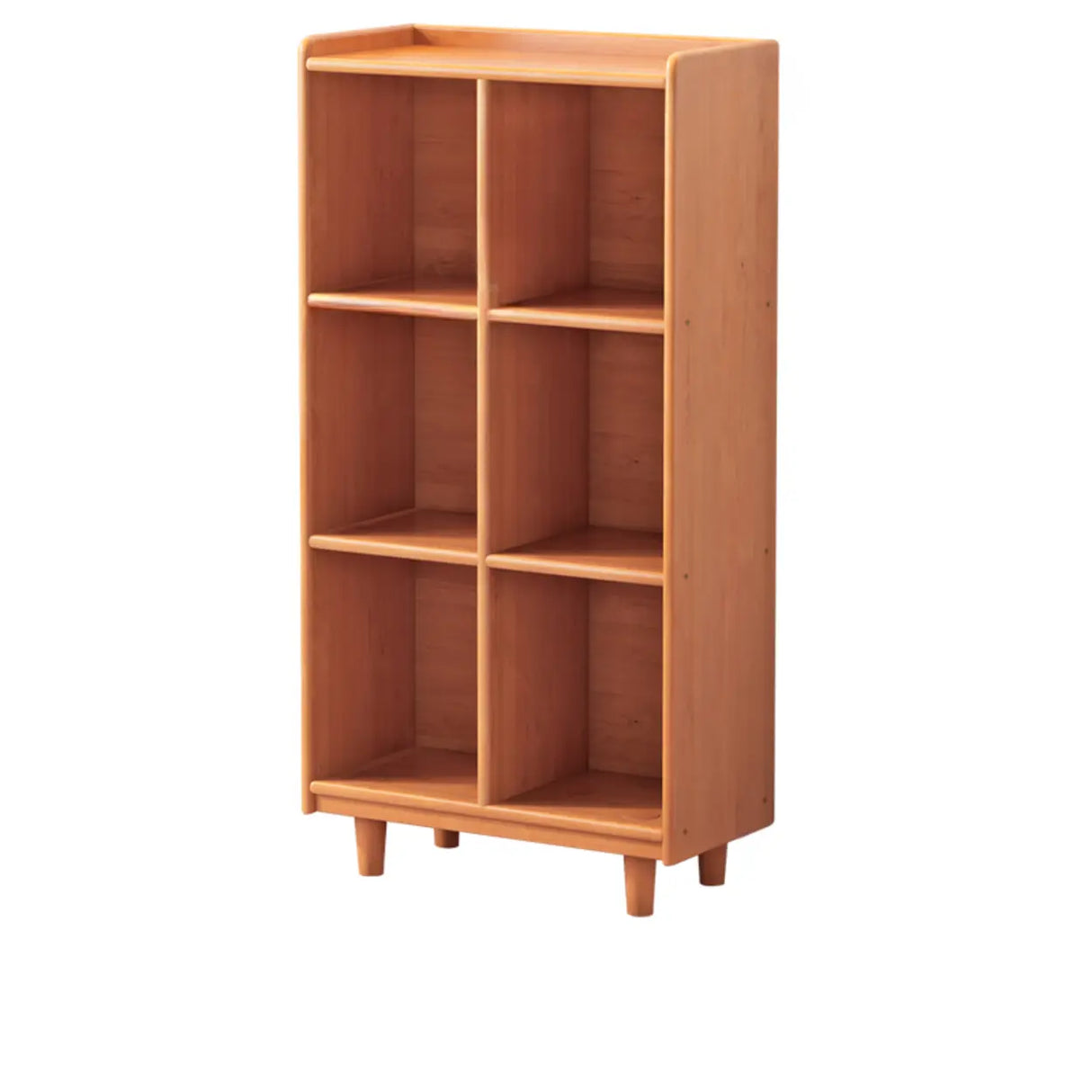 Casual Adjustable Shelves Wooden Closed Back Bookcase Image - 6