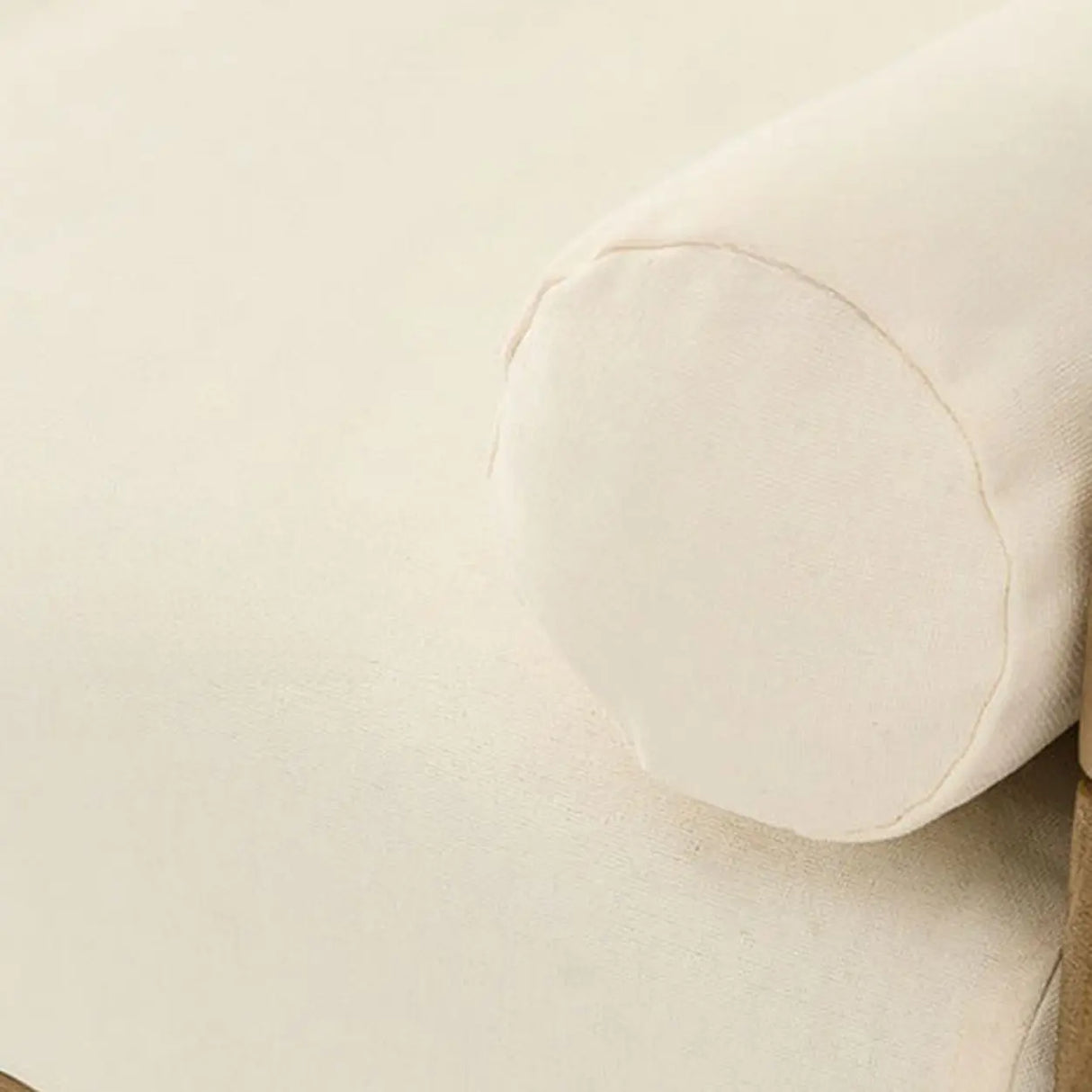 Casual Beige Outdoor Natural Wood Sectional Sofa Set Image - 6