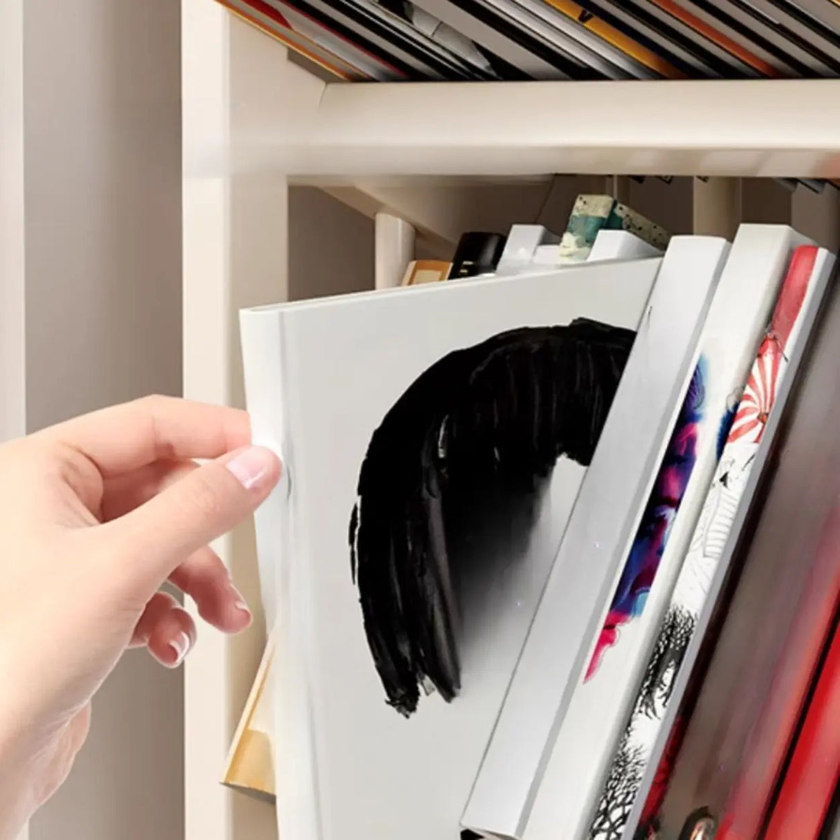 Casual Beige Steel Open Sliding Display Bookshelf Image - 7