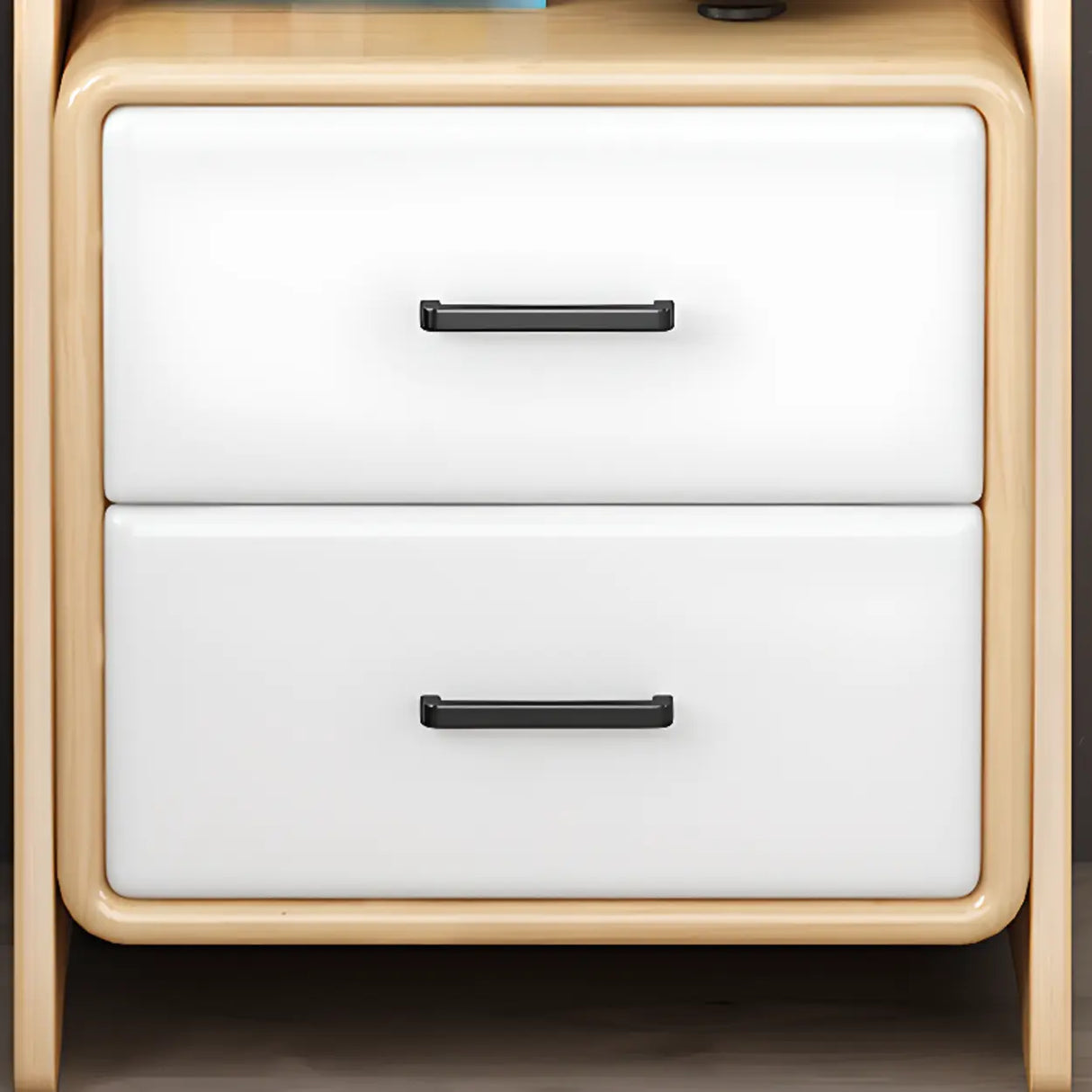 Casual Open Back Natural Wood Ladder Storage Bookcase Image - 10