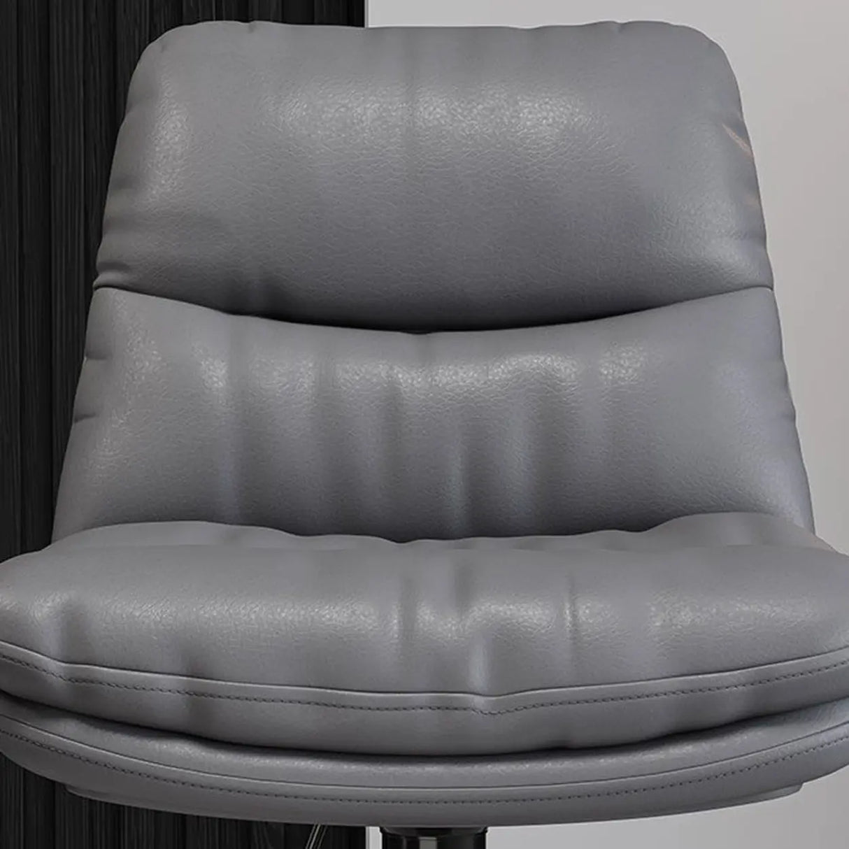 Casual Saddle Orange Leather Swivel Bar Stools with Back Image - 17