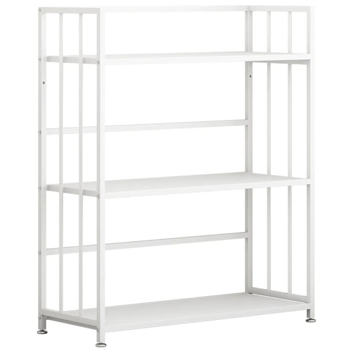 Casual Vertical Open Back Alloy Organizer Bookshelf Image - 5