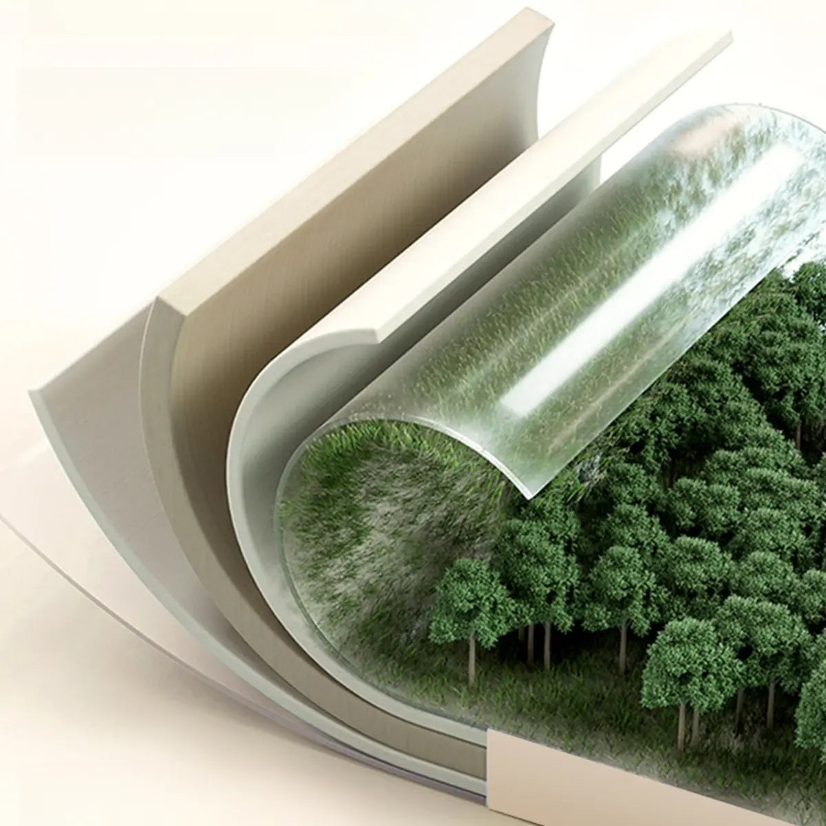 Ceramic Countertop Ivory Wood Wall Mounted Bathroom Vanity Image - 6