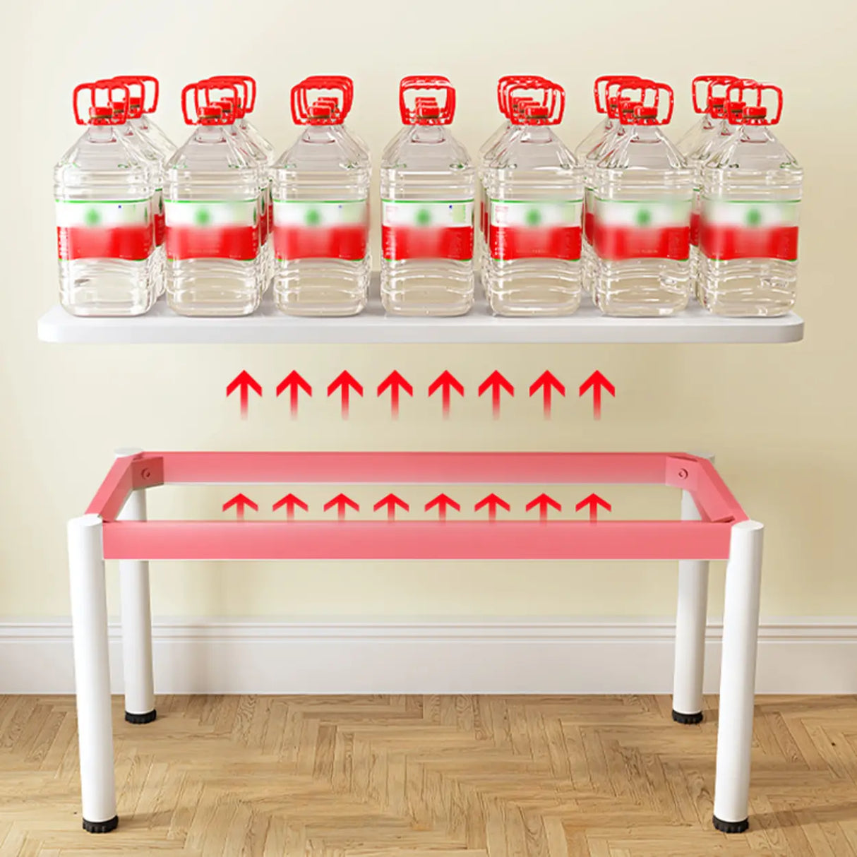 Chalk White Wooden Rectangular Computer Desk Image - 8