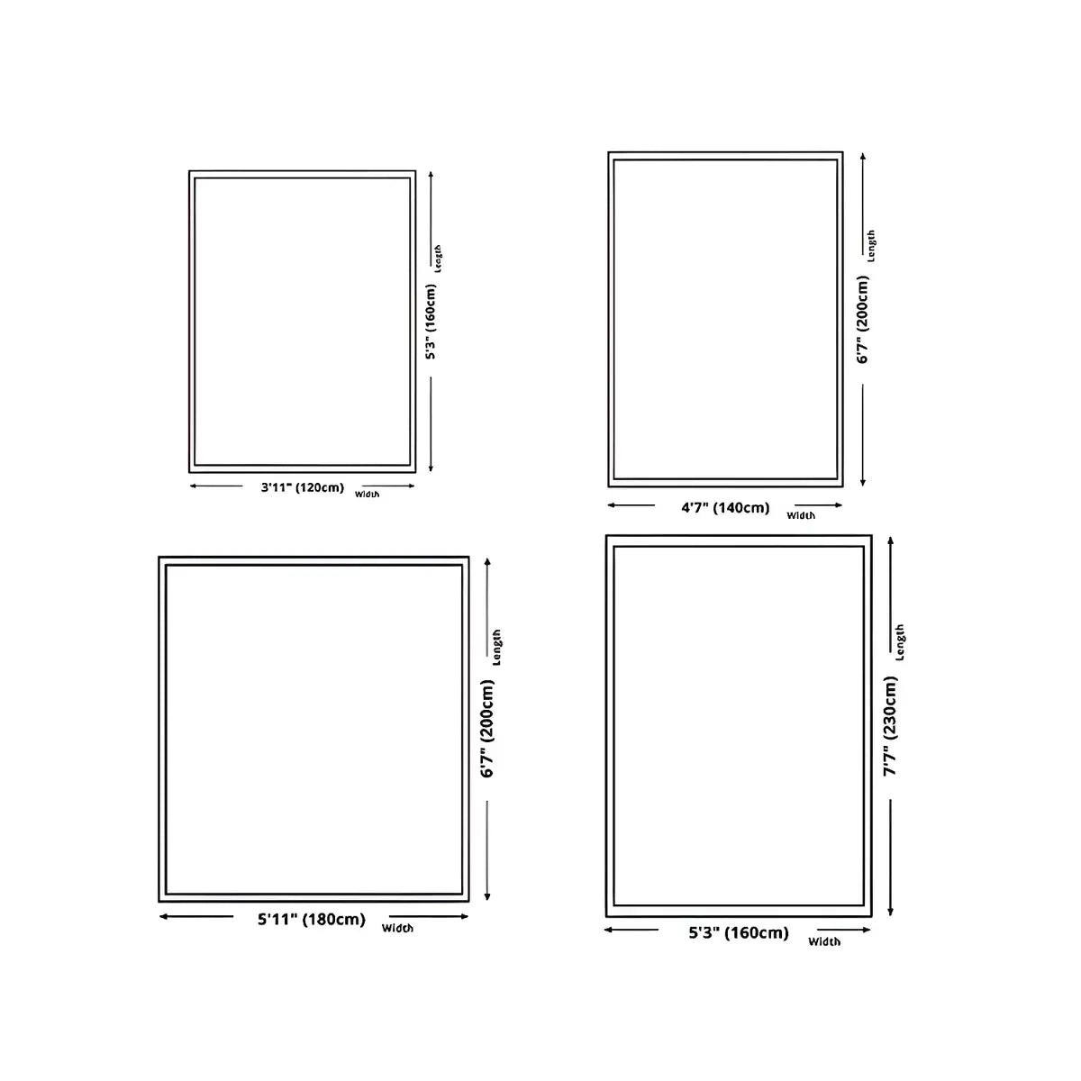 Chic Anti-Slip Backing Abstract Polyester Area Rug Image - 9