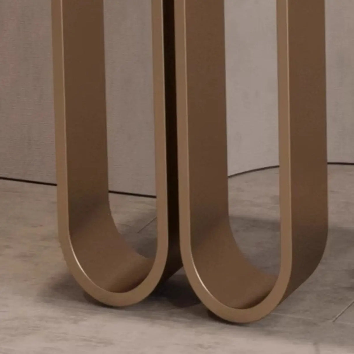 Chic Black Marble Gold Abstract Base Console Table Image - 5