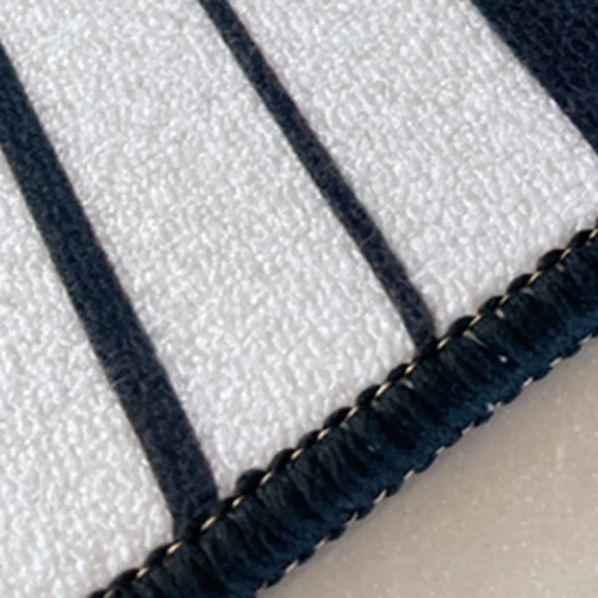 Chic Minimalist Anti-slip Rectangle Striped Area Rug Image - 13
