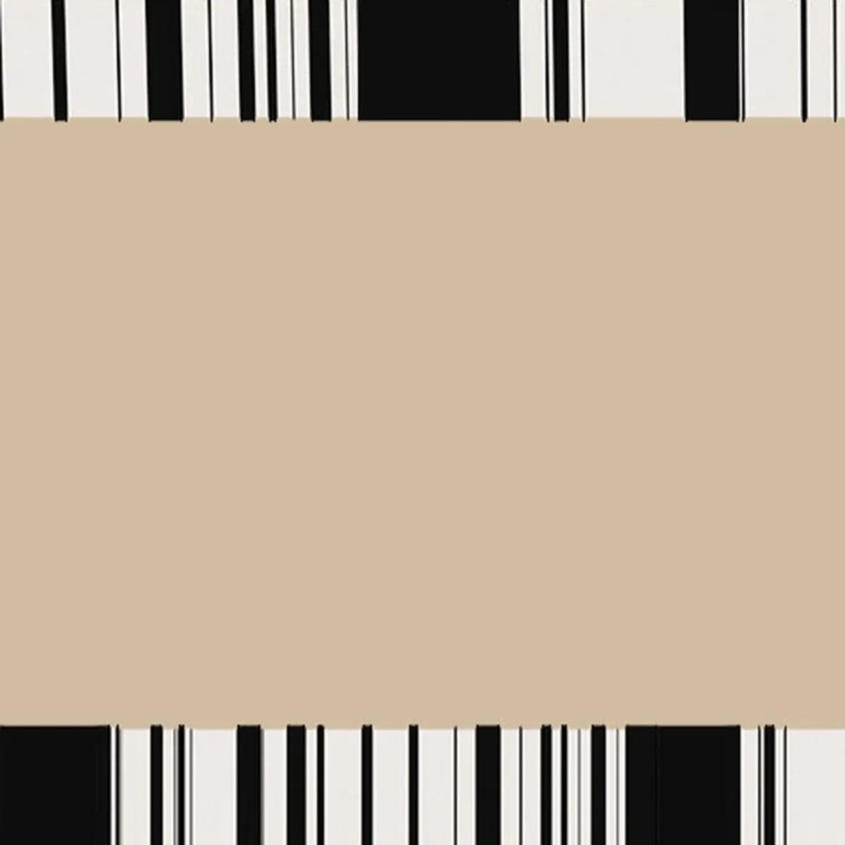 Chic Minimalist Anti-slip Rectangle Striped Area Rug Image - 3