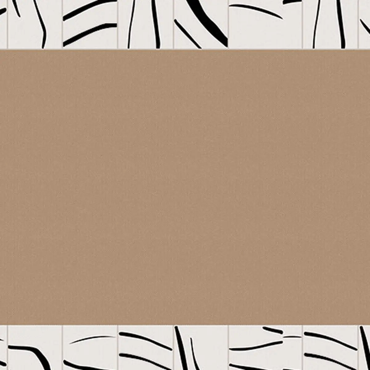 Chic Minimalist Anti-slip Rectangle Striped Area Rug Image - 5