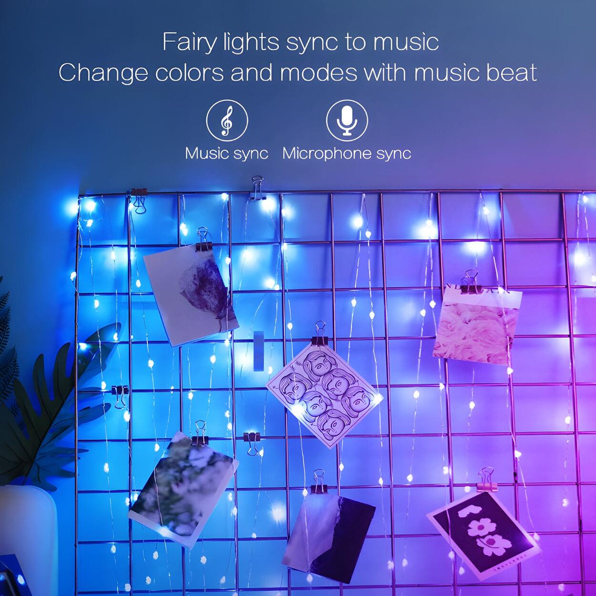 Christmas Bluetooth RGB LED Starry Fairy String Light Image - 8