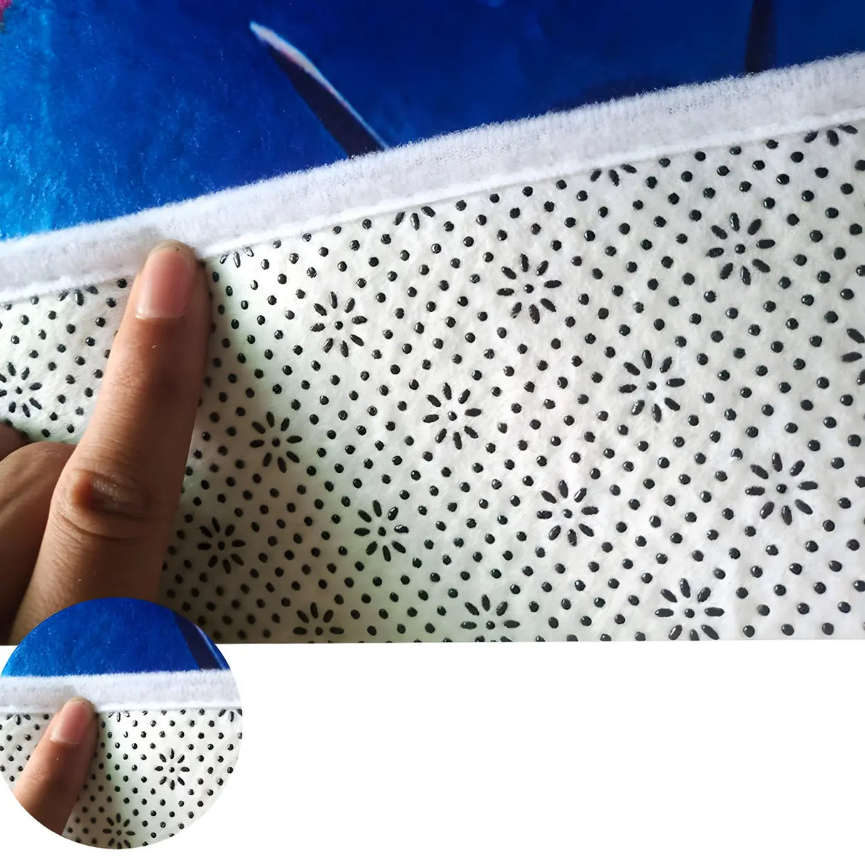 Christmas Candle Printed Polyester Rectangle Area Rug Image - 9