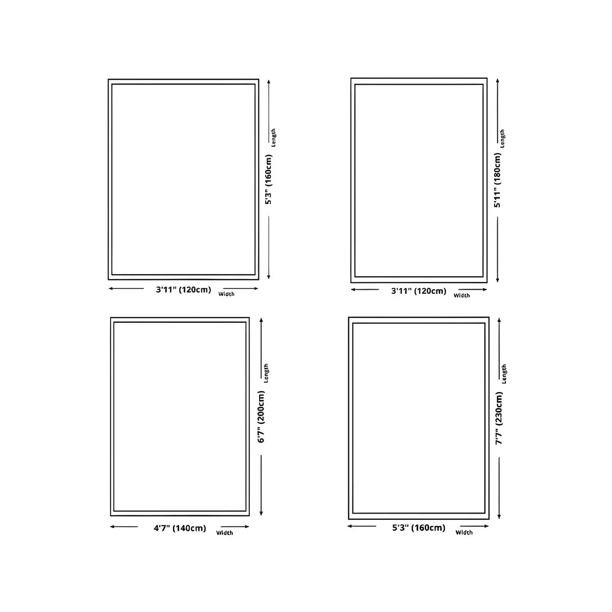 Christmas Rectangular Fabric Multicolor Area Rug Image - 15